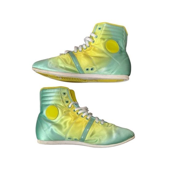 Nike Hijack Mid Green/Yellow Shoes - Picture 2 of 6